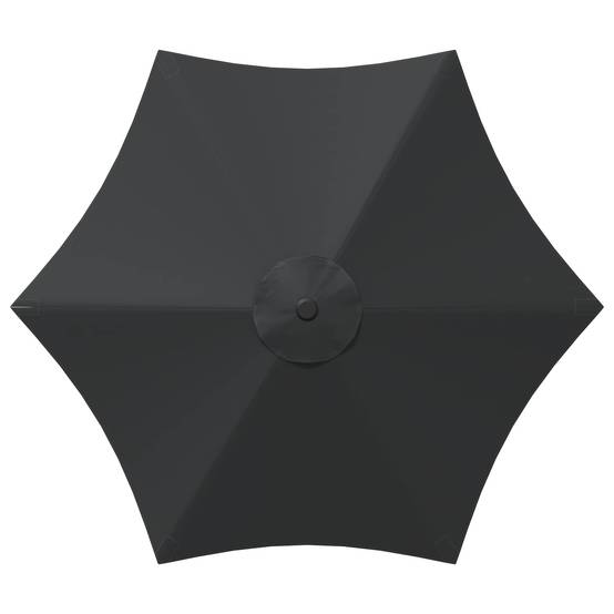 Parasol de jardin polyester et acier anthracite 269 x 269 x 223 cm - PANGIVO - Image 4