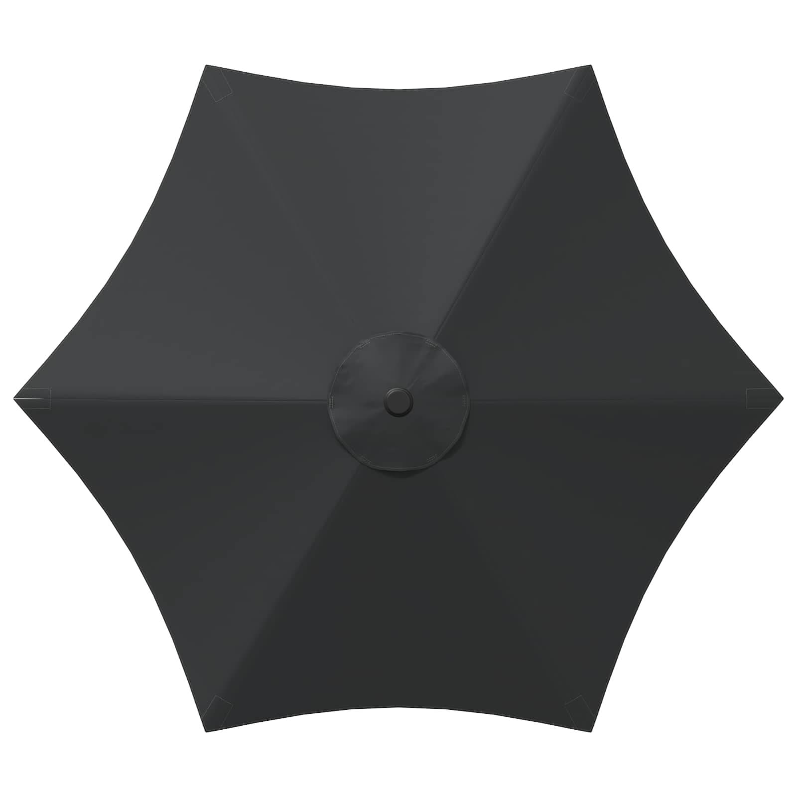 Parasol de jardin polyester et acier anthracite 269 x 269 x 223 cm - PANGIVO - Image 4
