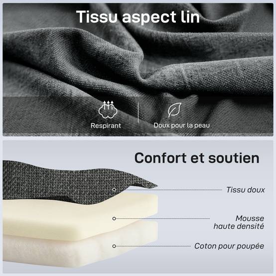 Fauteuil de sol pliable pivotant à 360°, chaise de sol rembourré avec dossier réglable en 5 positions, 58x107x79cm, gris - Image 8