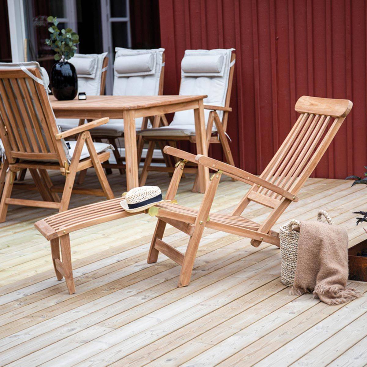 Venture Home - Chaise longue de jardin en Teck Kenya - Image 7