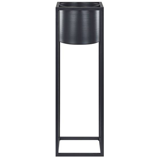 Cache-pot d'extérieur Métal Noir IDRA - Beliani - Image 1