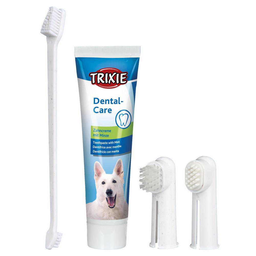 Trixie - Set hygiène dentaire 100 g, pour chien - Image 1