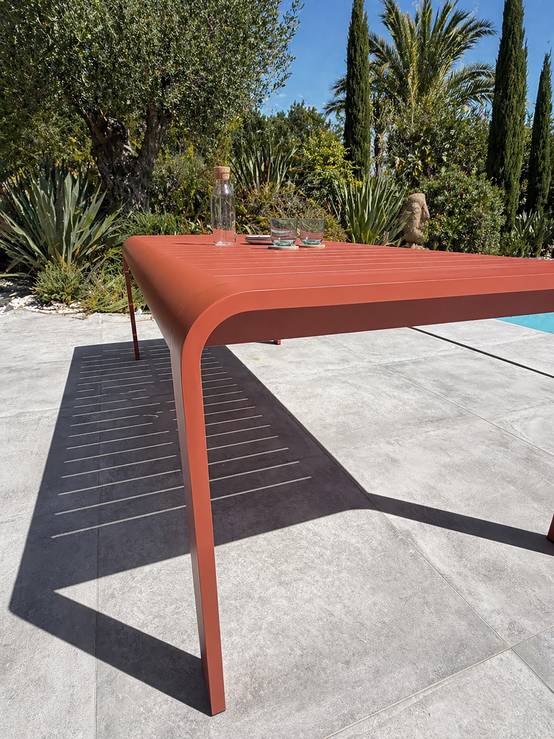Dcb Garden - Table de jardin en aluminium - Terracotta - HANOI - Image 3