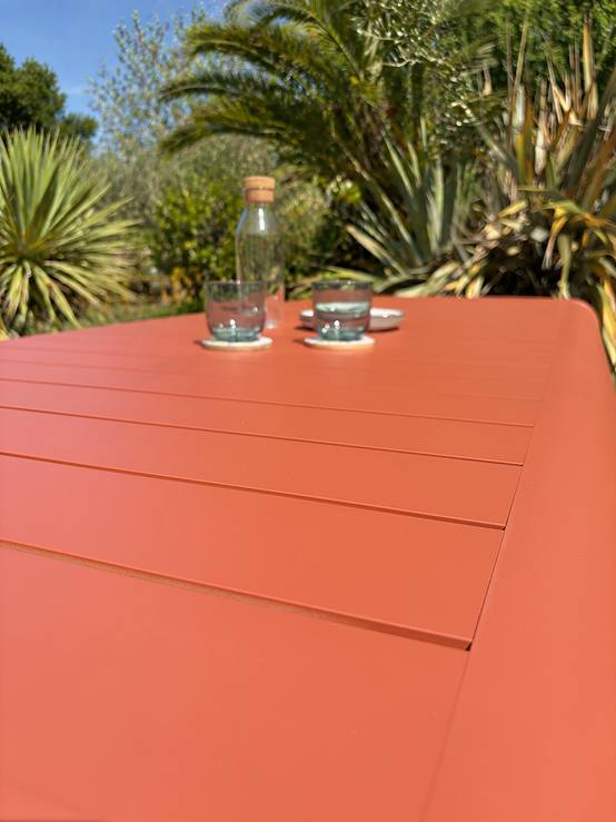 Dcb Garden - Table de jardin en aluminium - Terracotta - HANOI - Image 2