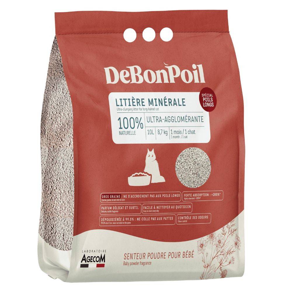 De Bon Poil - Litière Poils Longs 10l 10 l
