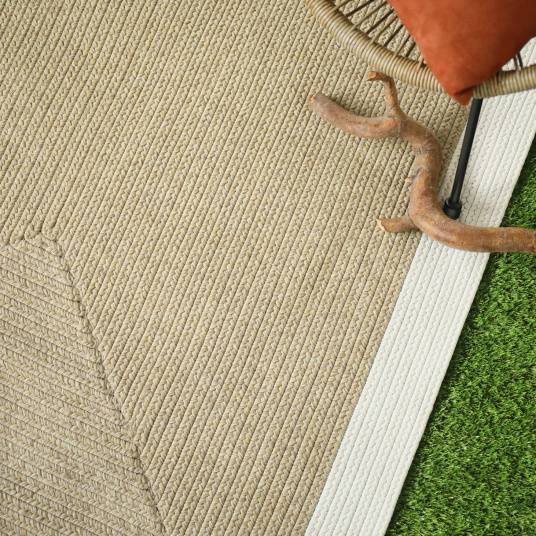 Decoweb - Tapis imitation fibres naturelles extérieur et intérieur - Provence - Aspect jute - 120 x 170 cm - Decoweb - Image 2