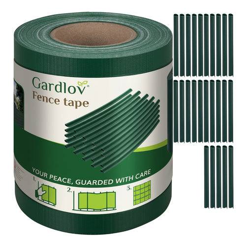 Ruban de clôture 19cmx35m 450g/m2 vert 23699 - Image 2