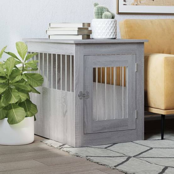 Niche plastique bois et acier gris 55 x 75 x 65 cm - Prolenta premium p363.3 - Image 2