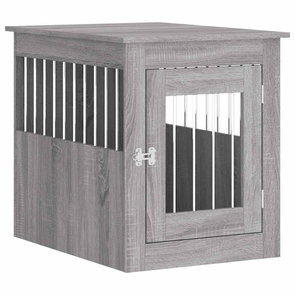 Niche plastique bois et acier gris  55 x 75 x 65 cm  - Prolenta premium p363.3 - Image 1