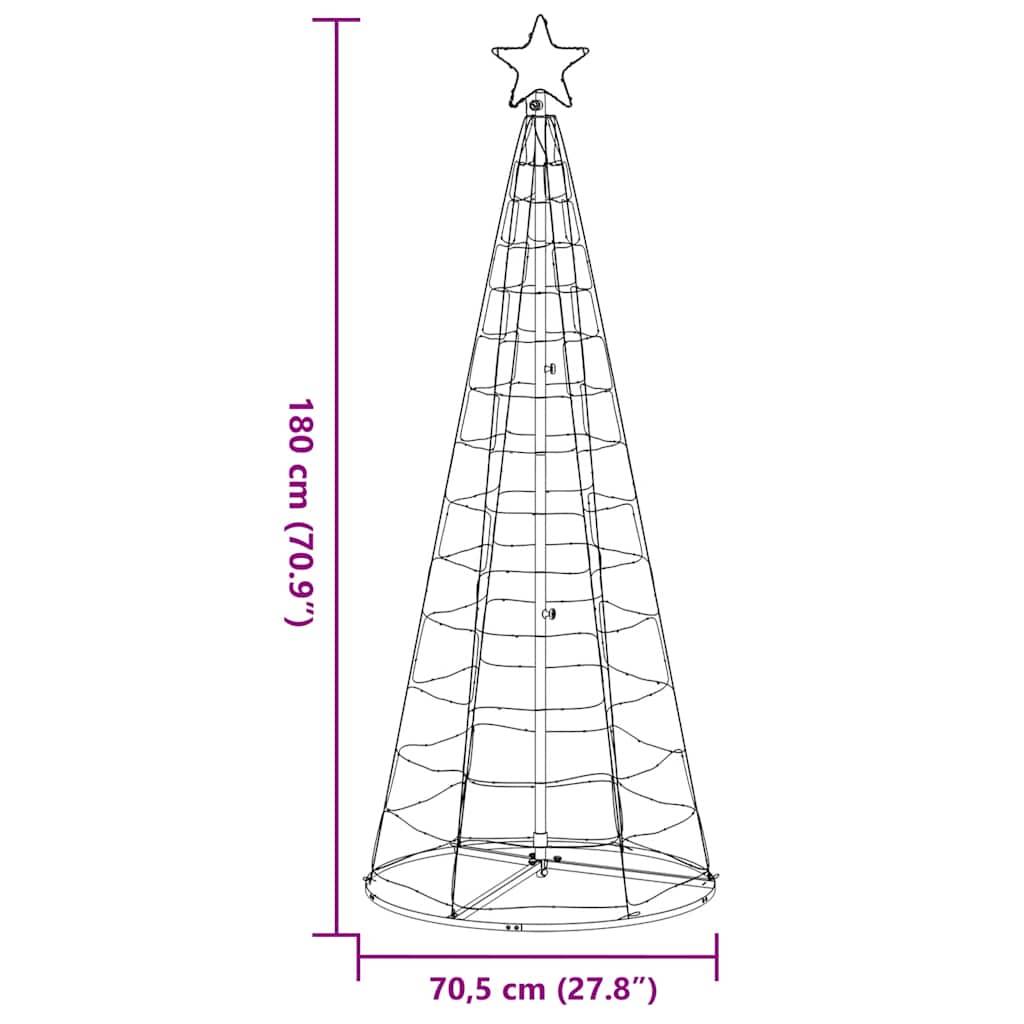 Vidaxl - Sapin de Noël à LED 200 LED blanc chaud 180 cm vidaXL 4016448 - Image 3