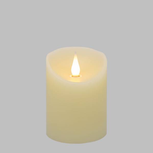 Lotti - Bougie lumineuse en cire ivoire flamme 3D minuterie 10cm LED blanc chaud Lotti - Image 2