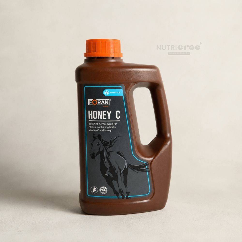 Honey + C Foran Sirop Respiratoire Pour Cheval au Miel 1 L 1 l - Image 1