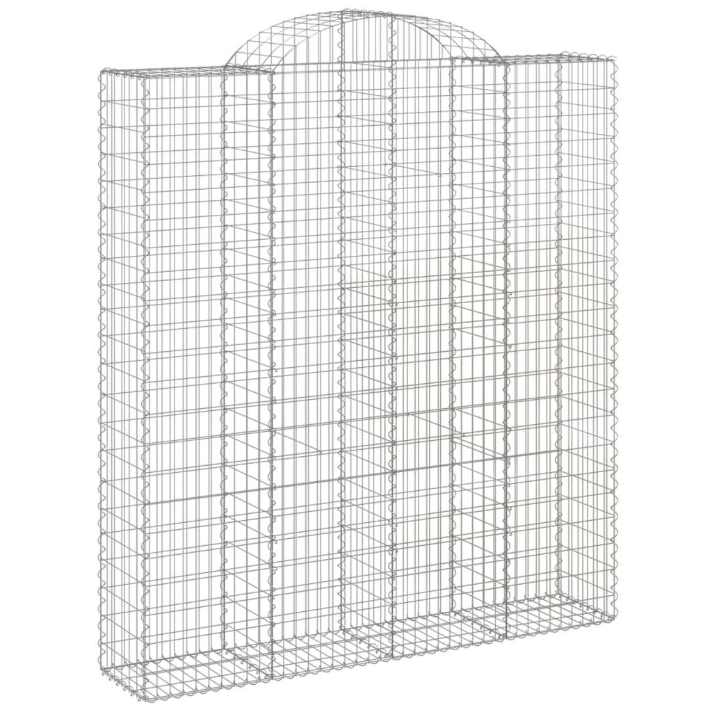 Vidaxl - Paniers à gabions arqués 20 pcs 200x50x220/240 cm Fer galvanisé vidaXL 3146461 - Image 4