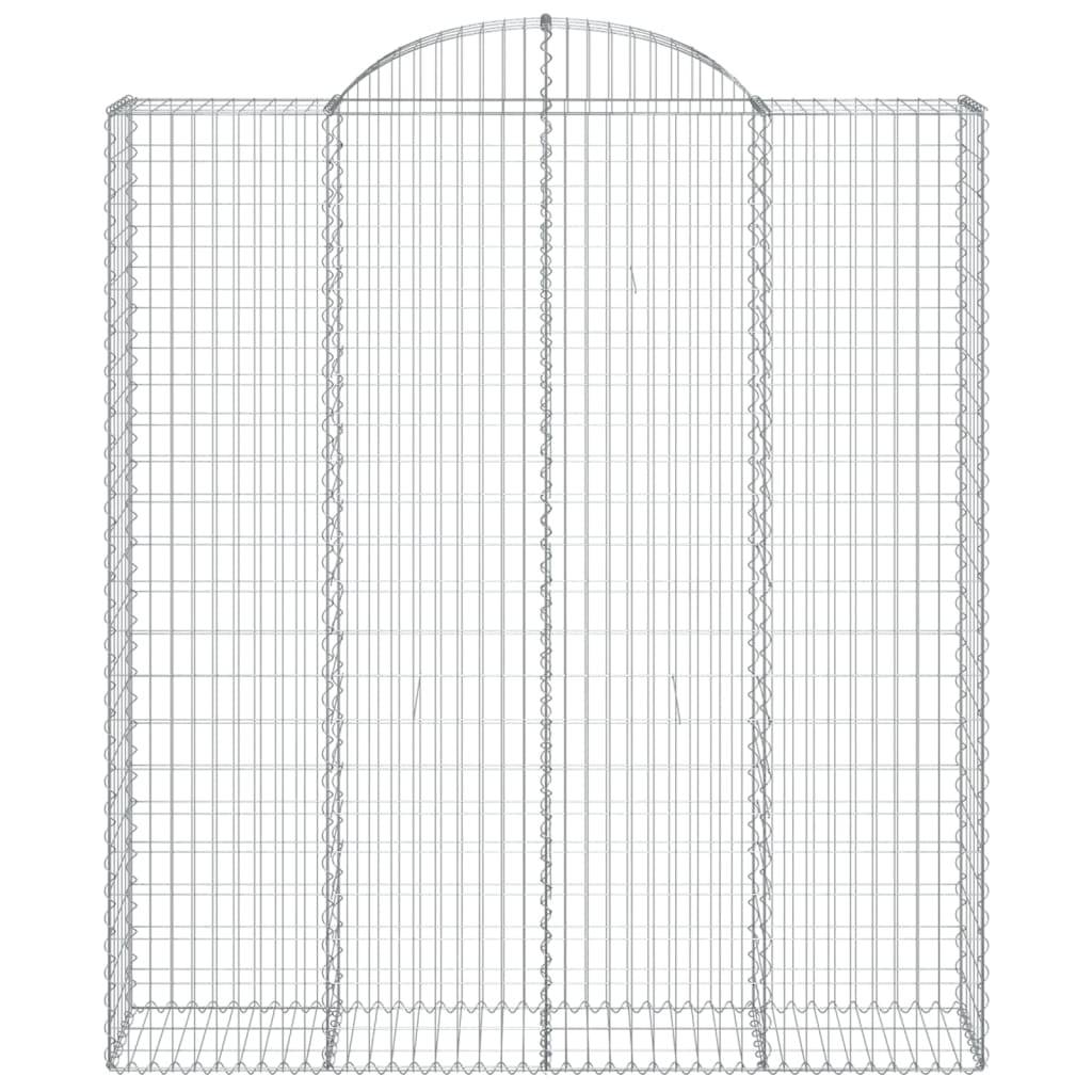 Vidaxl - Paniers à gabions arqués 20 pcs 200x50x220/240 cm Fer galvanisé vidaXL 3146461 - Image 5