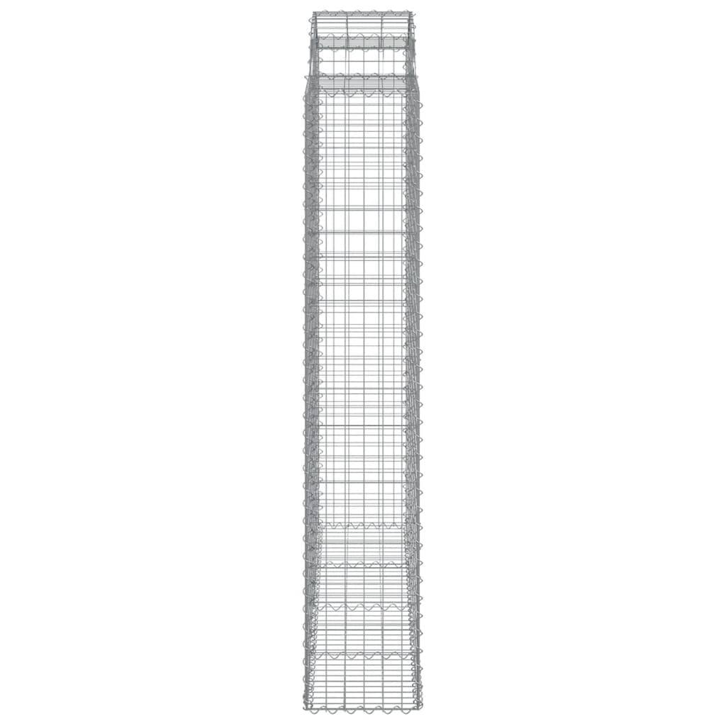Vidaxl - Paniers à gabions arqués 20 pcs 200x50x220/240 cm Fer galvanisé vidaXL 3146461 - Image 6