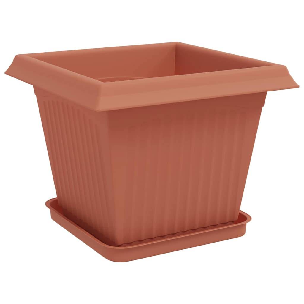 Vidaxl - Pots de plantes 24 pc Rouge brique Plastique vidaXL 3403308 - Image 6