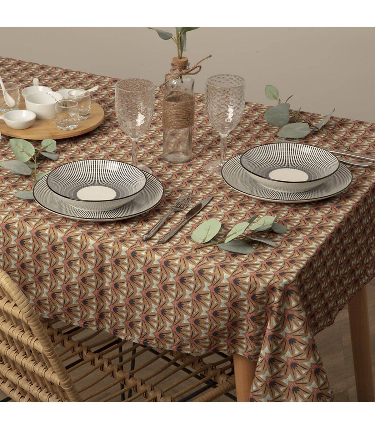 Nappe anti-tache tissu imprimé Kais 140 x 240 cm - Image 3