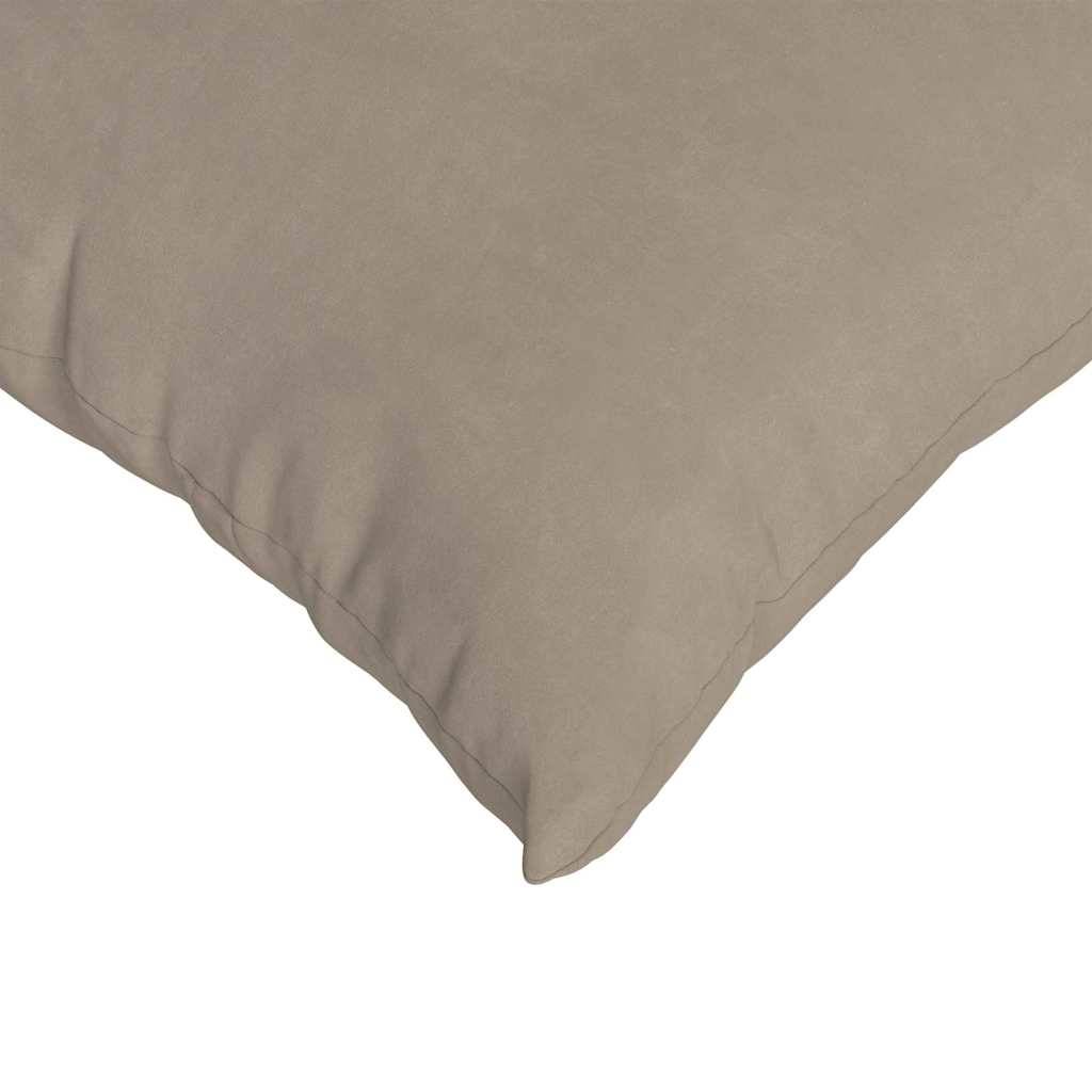 Set de 2 Coussins de Sol et Canapé en Tissu Doux Housse Lavable pour Salon Taupe 60x60 cm – ComfortXL Outdoor Living - Image 7
