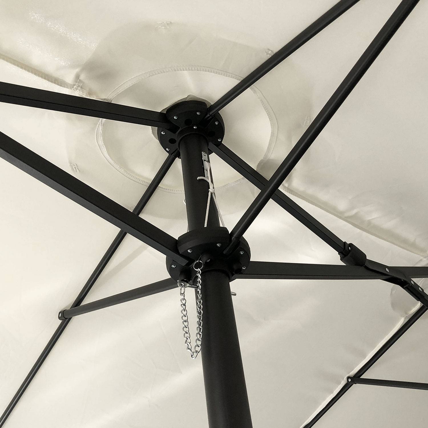 Happy Garden - Parasol double 2,7x4,6m LINAI beige - HAPPY GARDEN - Image 6