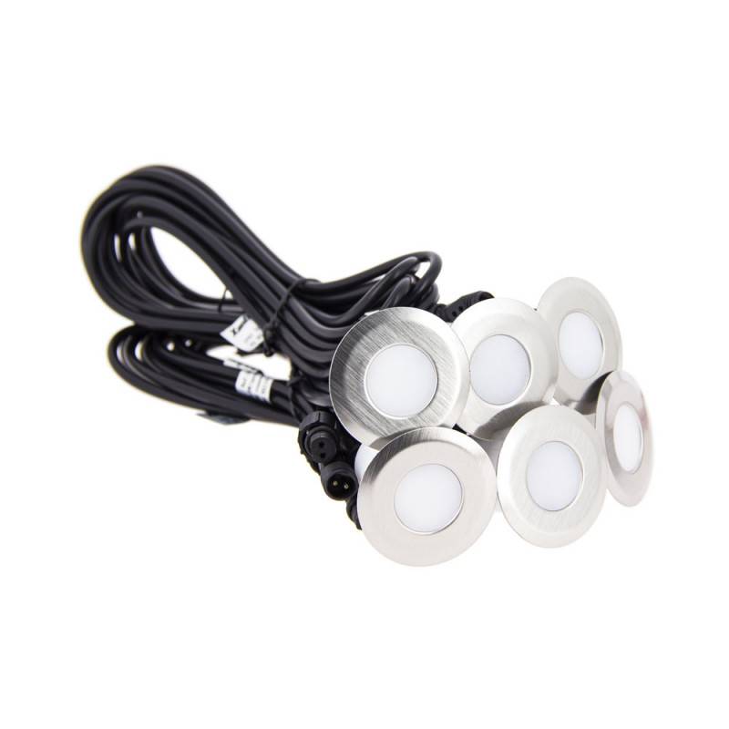 Xanlite - Lot de 6 Spots 12V RVB + Blanc IP67 Inox 304 - SPTK6RRGBW - Image 10