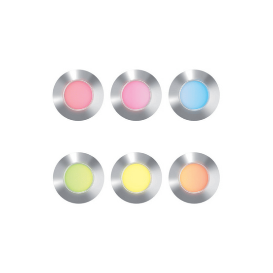 Xanlite - Lot de 6 Spots 12V RVB + Blanc IP67 Inox 304 - SPTK6RRGBW - Image 1