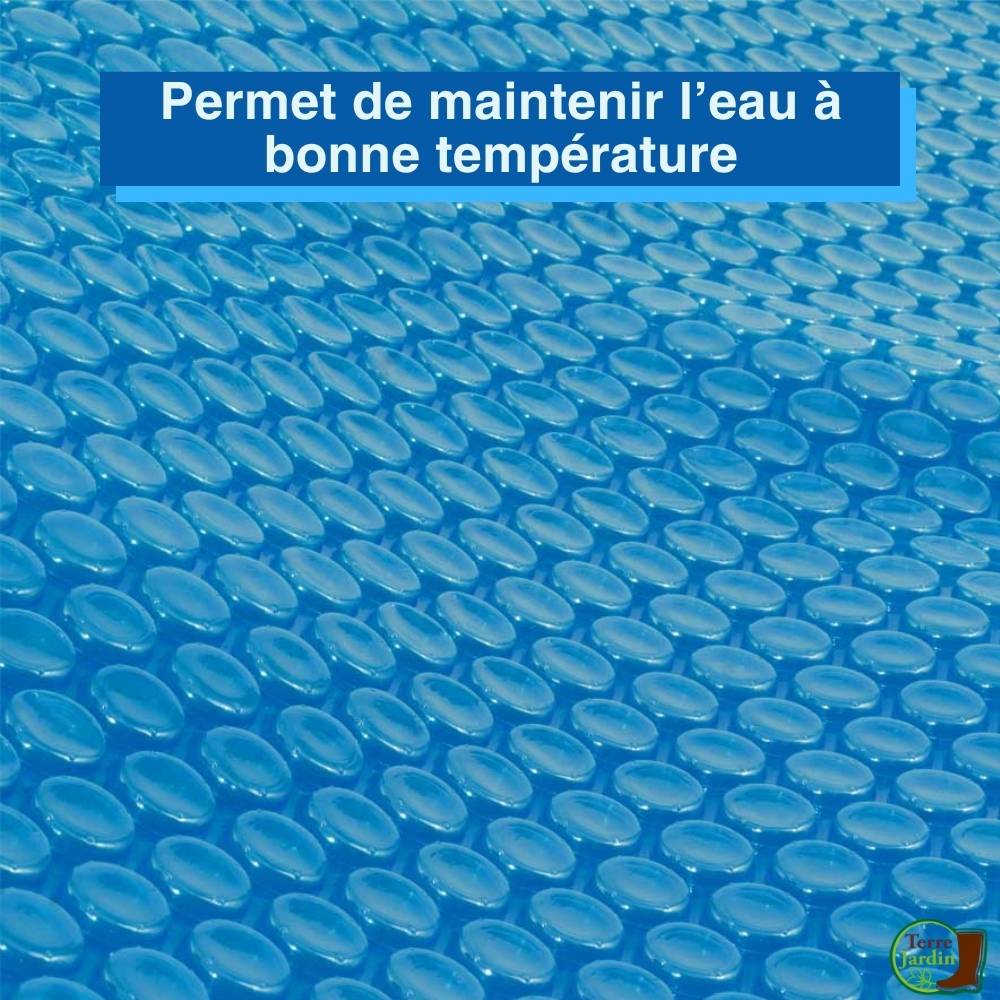 Bâche à bulles piscine ronde 180 microns 6 m Bleu - Image 3