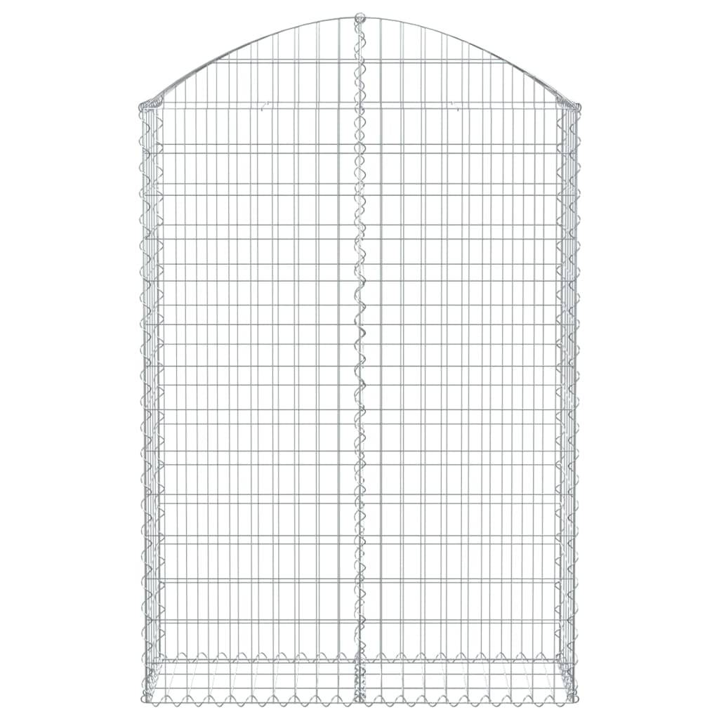 Vidaxl - Panier de gabions arqué 100x30x140/160 cm Fer galvanisé vidaXL 153427 - Image 4