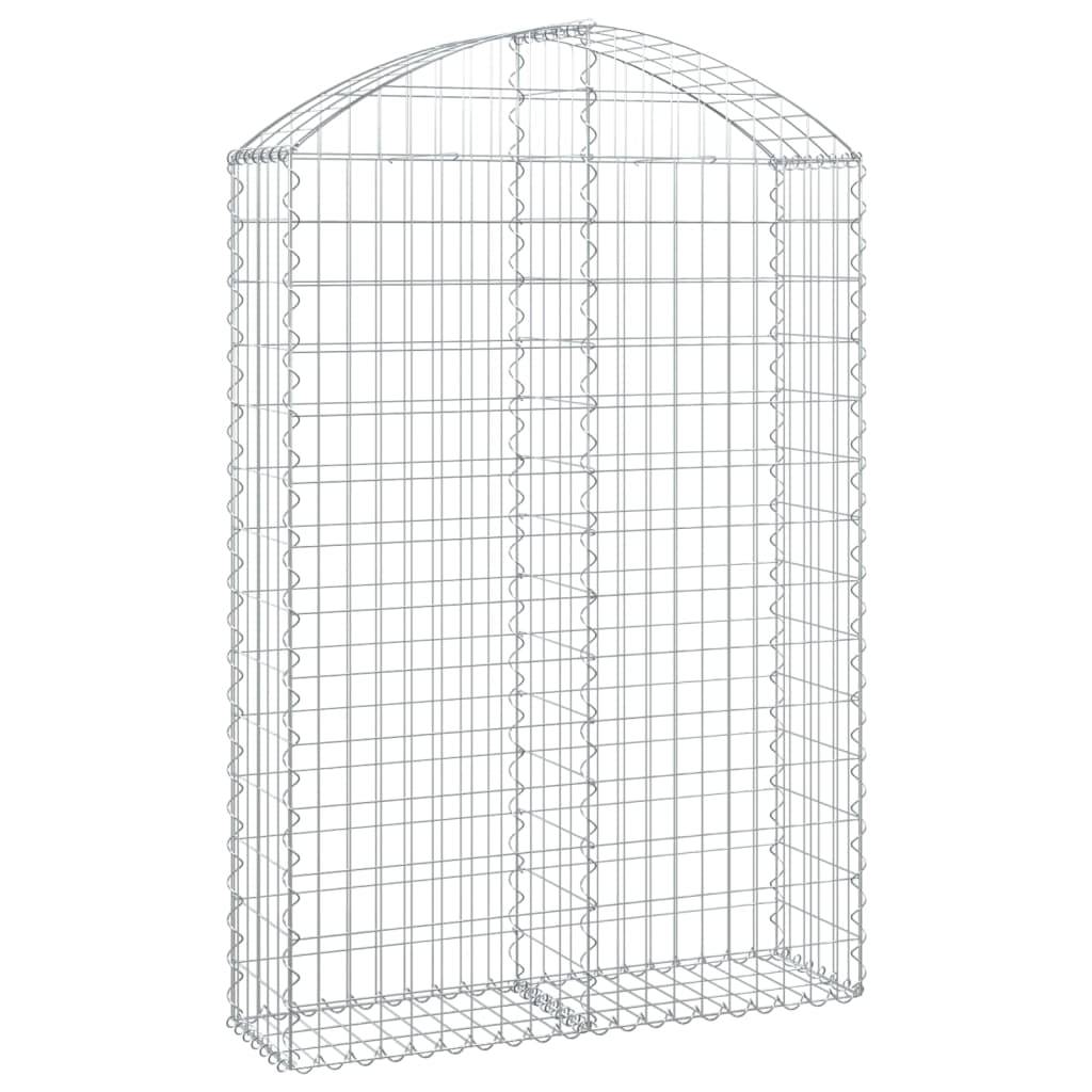 Vidaxl - Panier de gabions arqué 100x30x140/160 cm Fer galvanisé vidaXL 153427 - Image 2