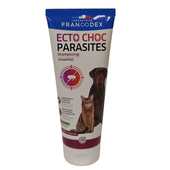 Francodex - Shampooing Ecto Choc Parasites 200ml Pour Chiens et Chats - Image 1