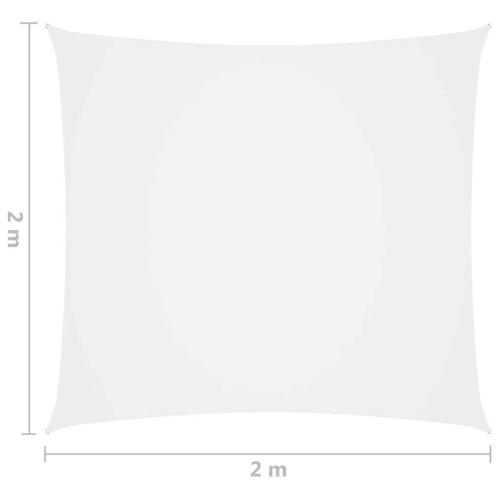 Helloshop26 - Voile toile d'ombrage parasol tissu oxford carré 2 x 2 m blanc - Image 6