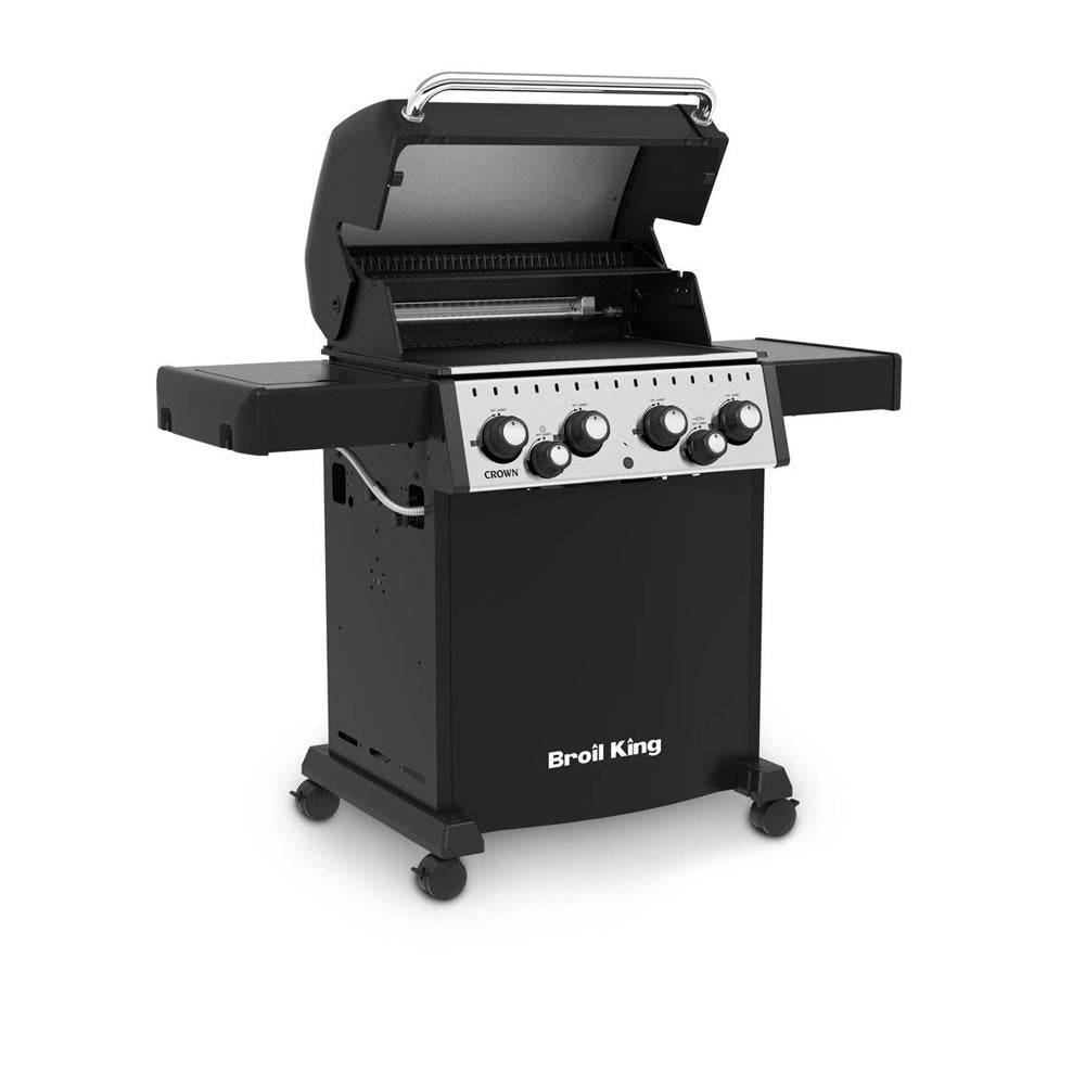 Broil King - Barbecue gaz Broil King Crown 480 Noir 4 brûleurs + 1 latéral - Image 2