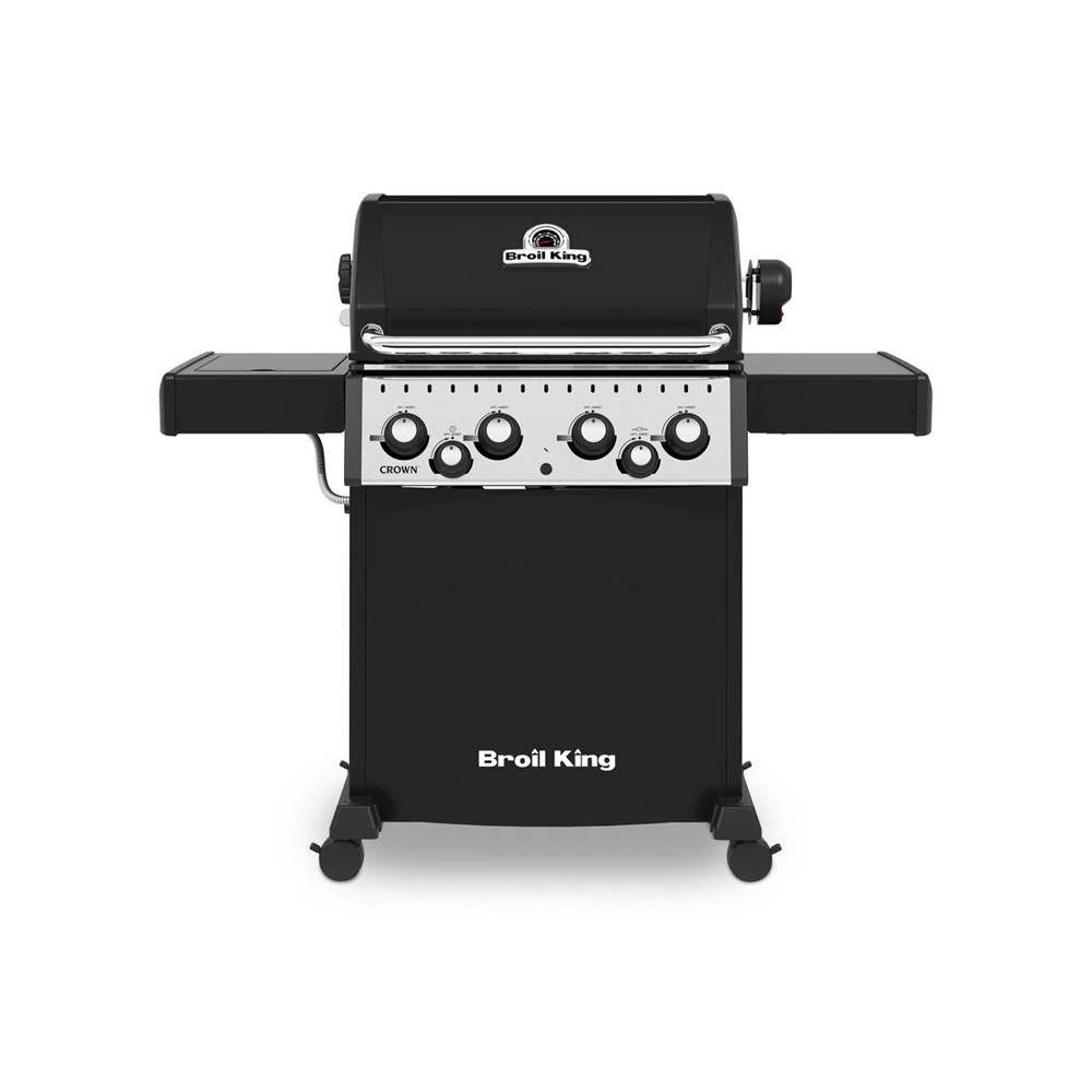 Broil King - Barbecue gaz Broil King Crown 480 Noir 4 brûleurs + 1 latéral - Image 3