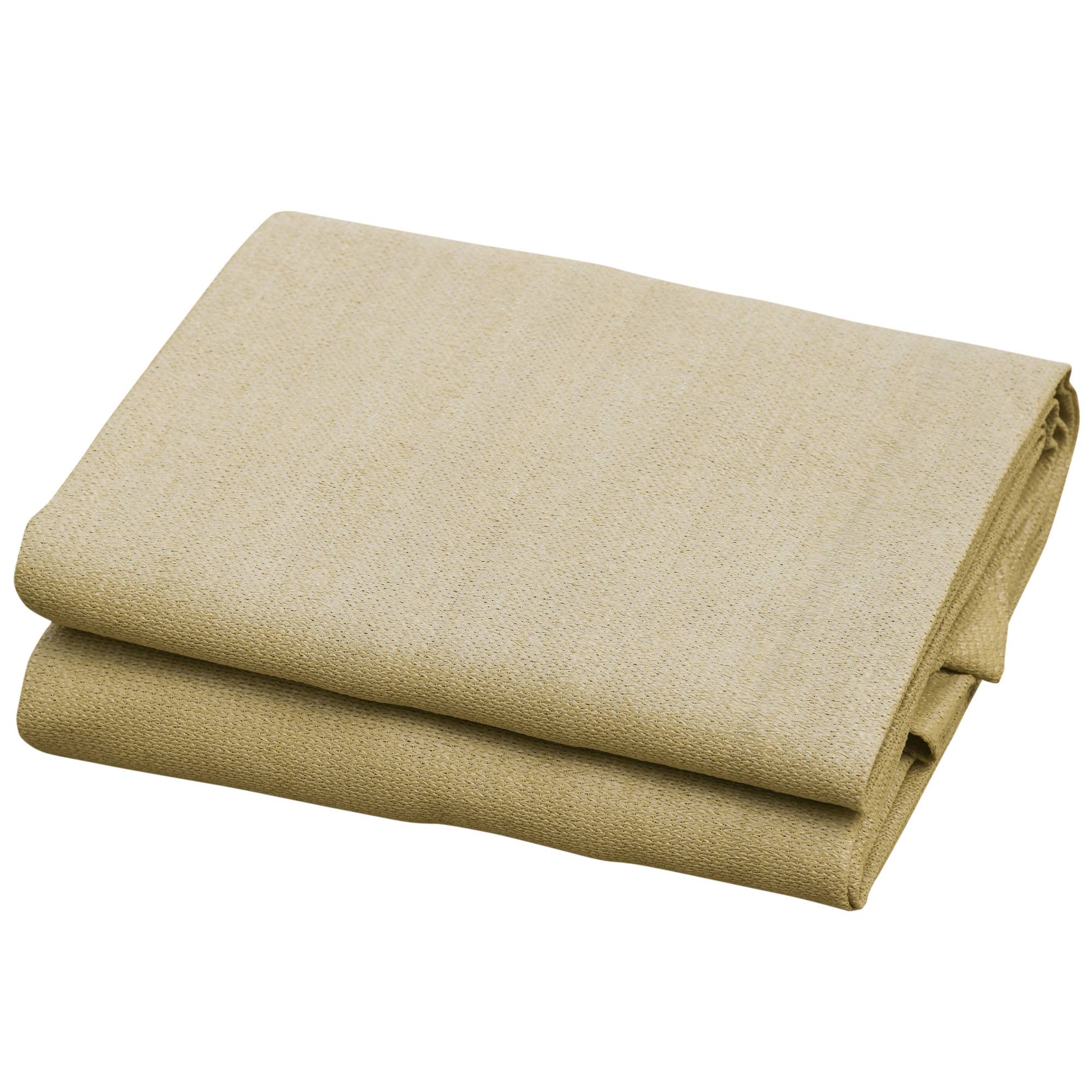 Outsunny - Voile d'ombrage rectangulaire 3x4m Haute densité Protection UV Avec sac de rangement polyéthylène sable - HOMCOM - Image 9