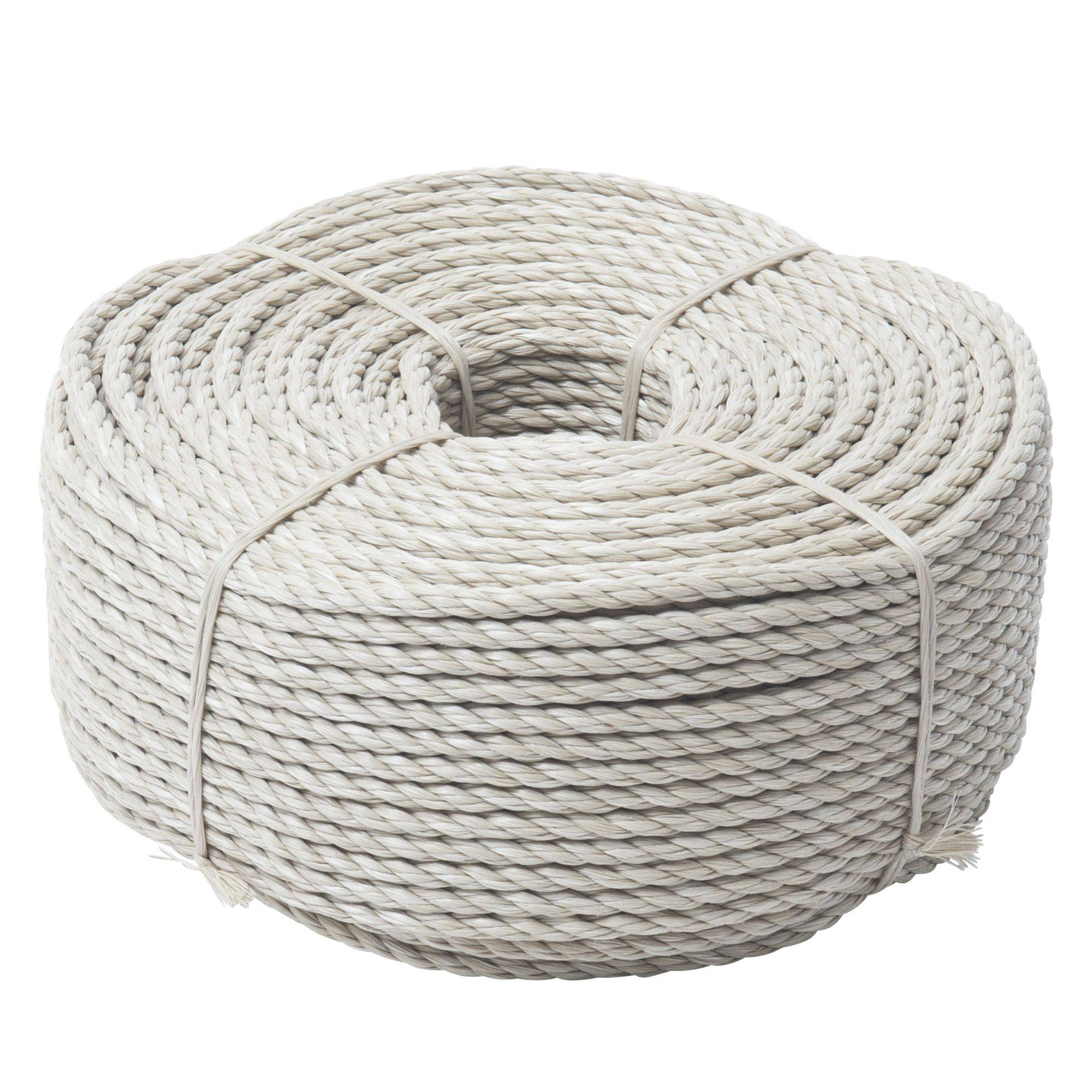 Corde beige 100 mètres WERKA PRO - Ø 6mm (résistance ± 590 kg)