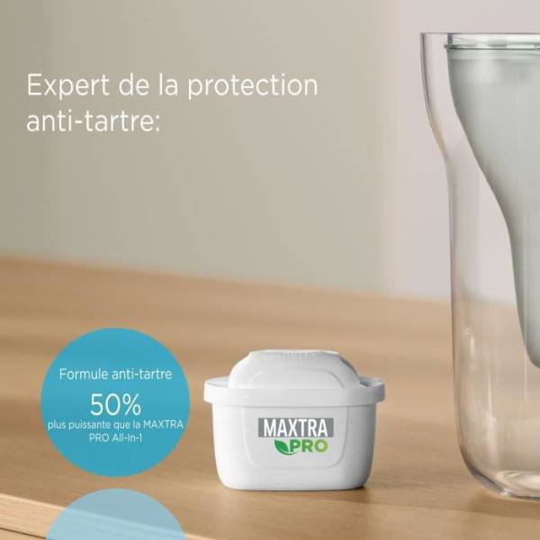 Cartouche BRITA - Maxtra Pro Expert Anti Tartre - Pack de 2 - Jusqu'a 300L d'eau filtrée - Image 2