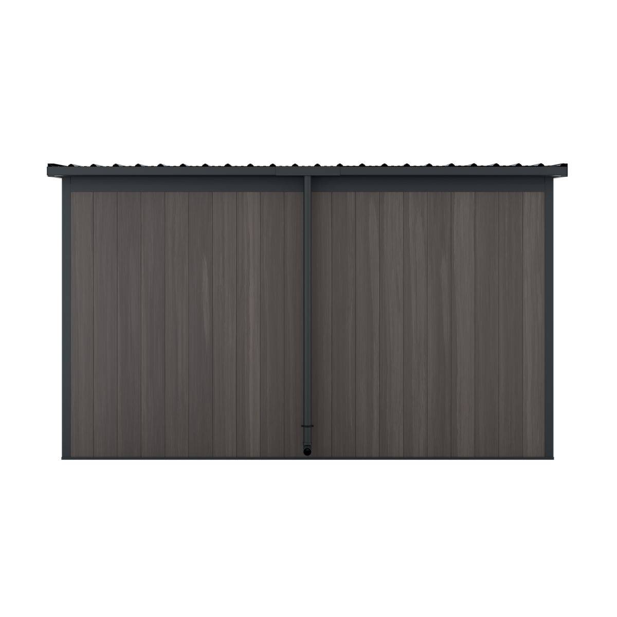 Direct Abris - Abri de Jardin Bois Composite 7,5m2 Gris 363x223x227cm EVORA - Cabane a Outils - Local a Vélo - Image 7