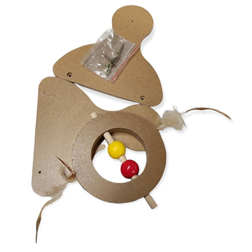 Jeux  tumbler pour gratter, en bois 30 cm pour chat . - Image 6
