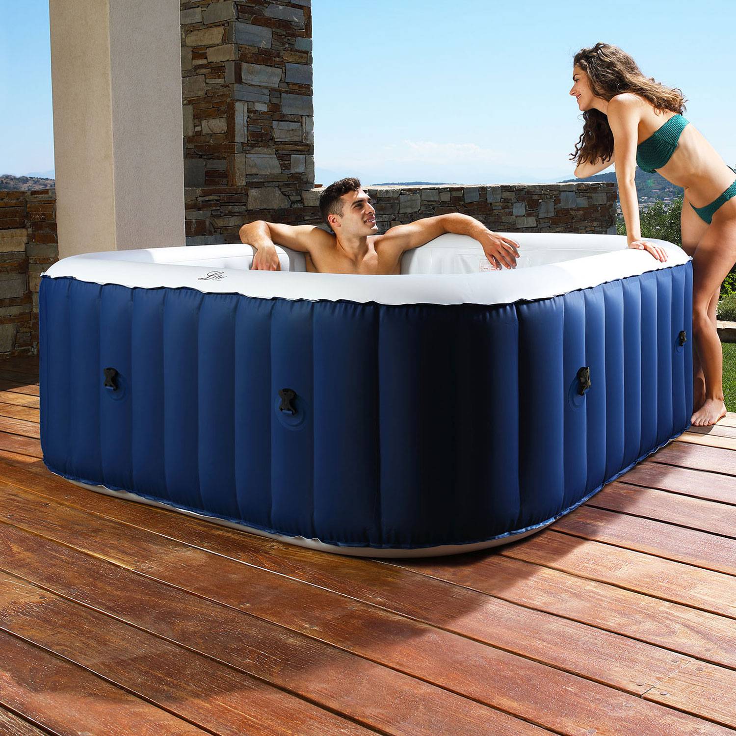 Spa gonflable carré 185cm LITE - 6 places - MSPA - Image 8
