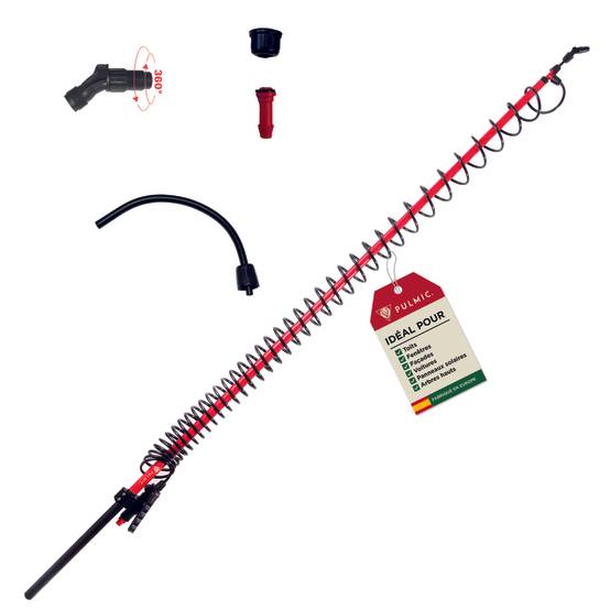 Pulmic Lance de Pulvérisation Télescopique 5 m d'Hauteur – Perche en Fibre de Verre Légère. Idéale pour le Démoussage, - Image 1