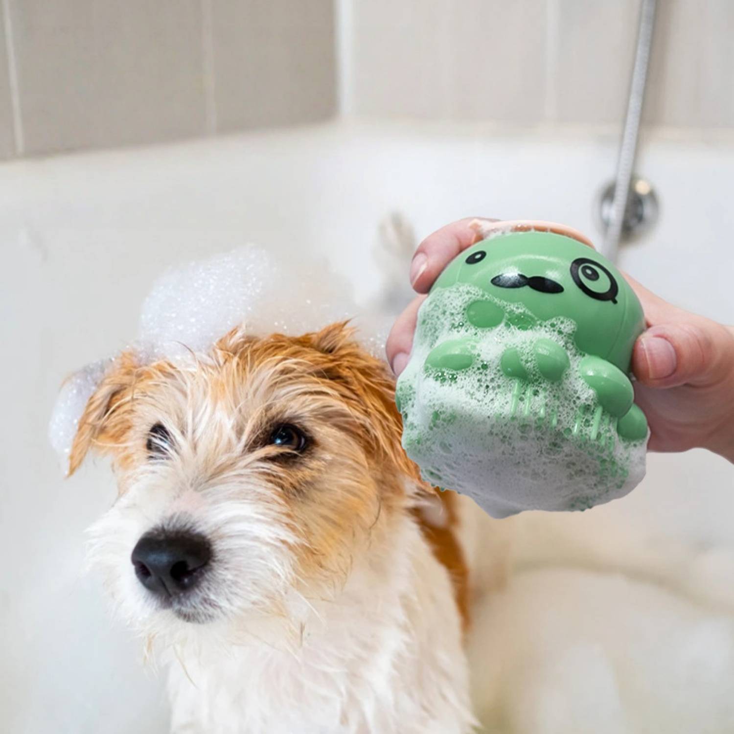 Brosse toilettage chien - Pieuvre, épilation & massage (Vert) DtopbuyAge - Image 4