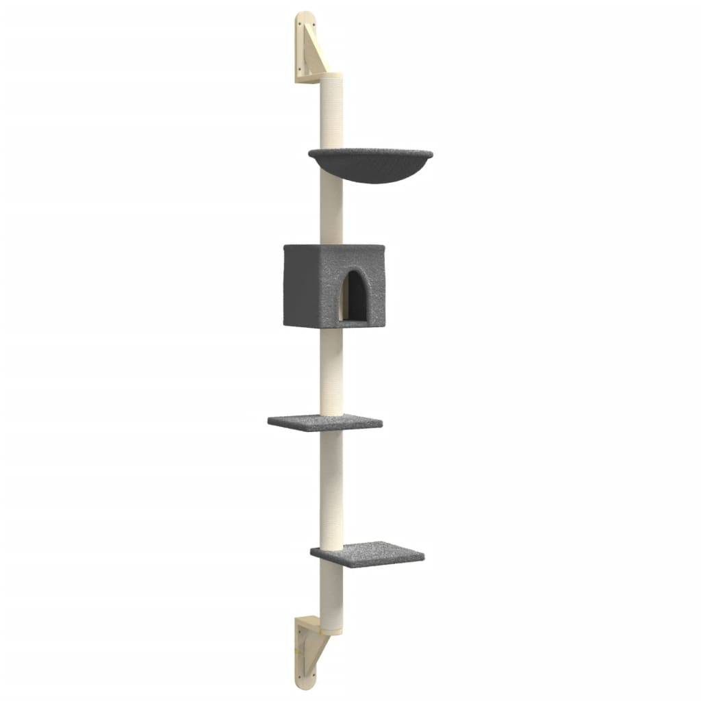 Vidaxl - Arbre à chat mural avec griffoir gris foncé 187 cm vidaXL 172400 - Image 2