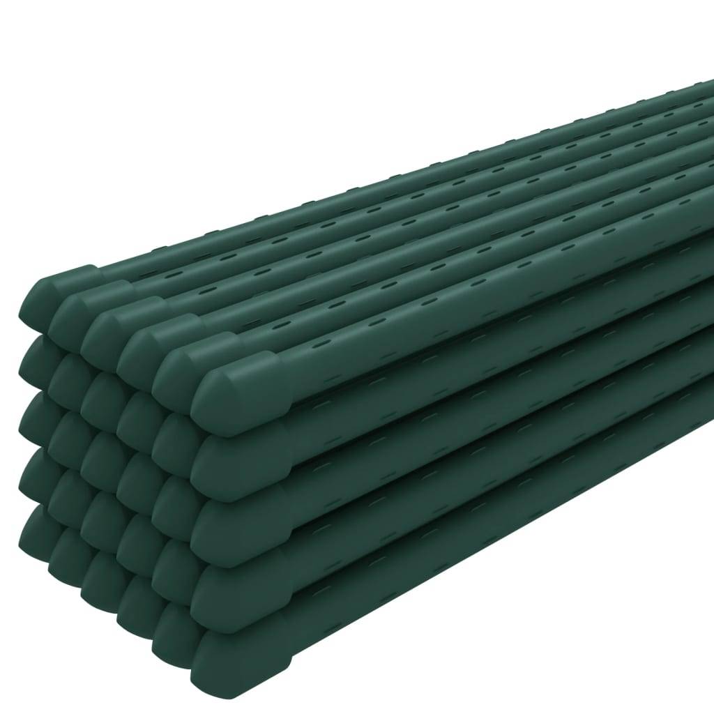 30 pcs Piquets de Fixation - Piquets de sol pour plantes de jardin vert 60 cm acier MP630 - Image 3