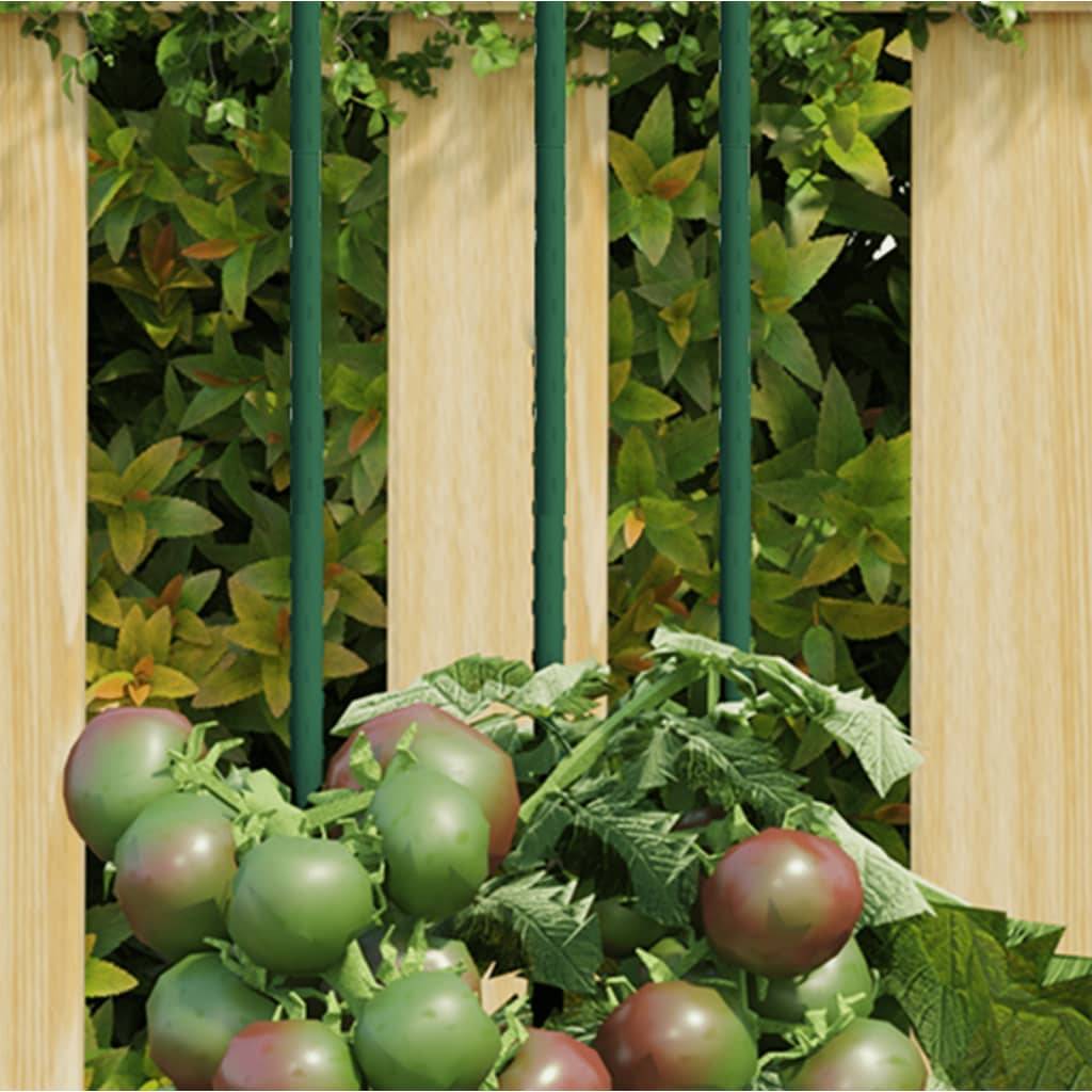 30 pcs Piquets de Fixation - Piquets de sol pour plantes de jardin vert 60 cm acier MP630 - Image 2