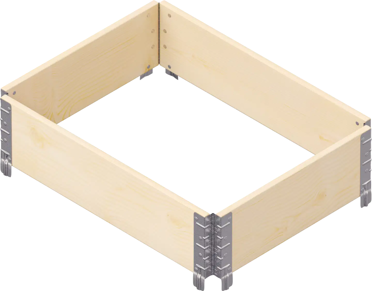 Bac de jardin surélevé modulaire bois naturel 0,48 m² - UPYARD - Gamm vert