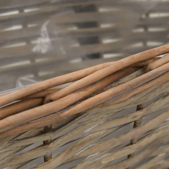 Vidaxl - Jardinière de balcon 2 pcs Osier avec doublure en PE 40 cm vidaXL 246828 - Image 6