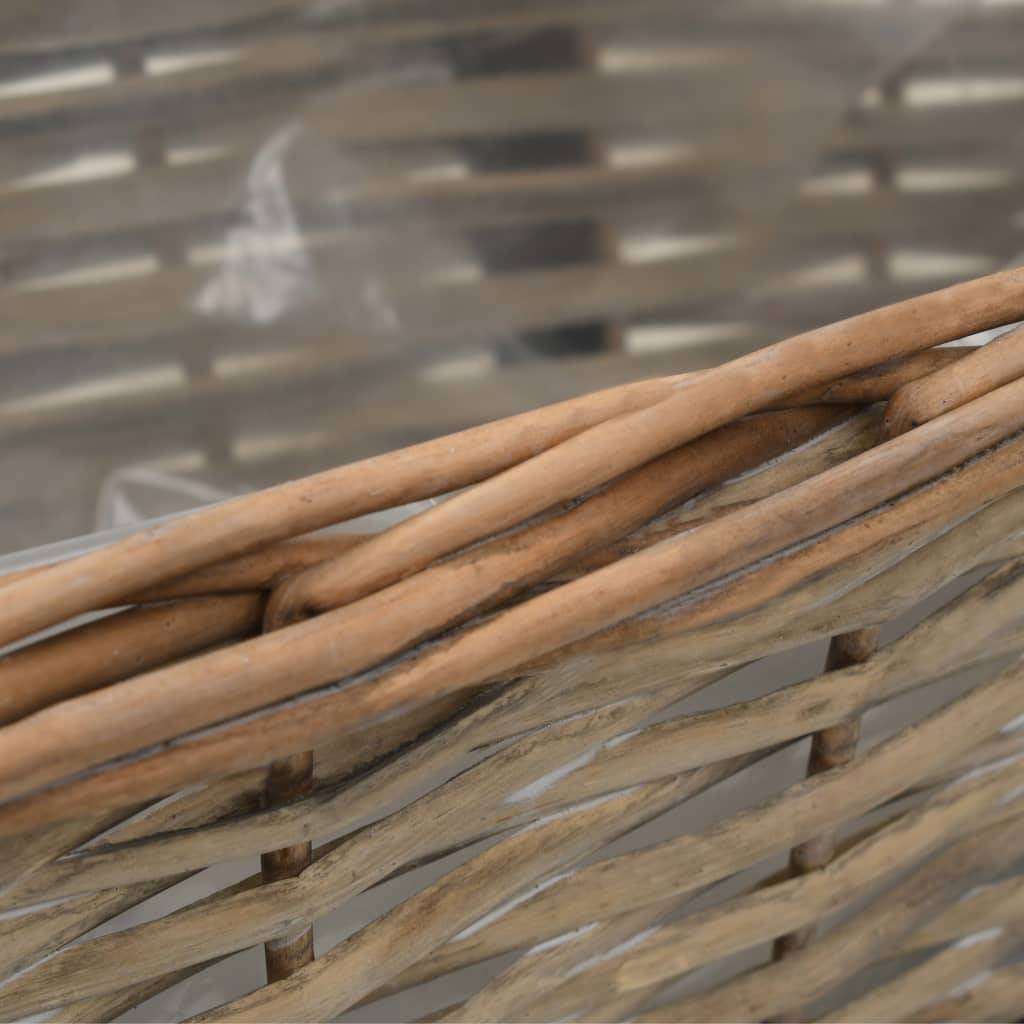 Vidaxl - Jardinière de balcon 2 pcs Osier avec doublure en PE 40 cm vidaXL 246828 - Image 4