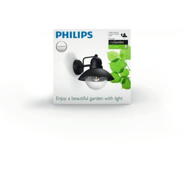 Philips - Lampe murale - PHILIPS - Hoverfly - Noir - IP44 - Image 6