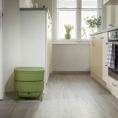 WORMcube Vert Design & Compact I Lombricomposteur 2 plateaux + 500gr de Vers - Image 5
