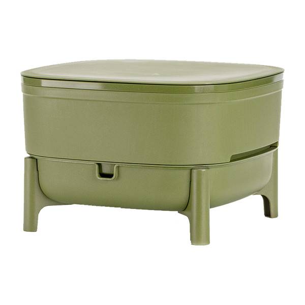 WORMcube Vert Design & Compact I Lombricomposteur 2 plateaux + 500gr de Vers - Image 3