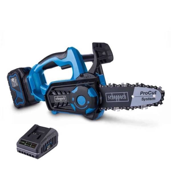 Scheppach - Tronçonneuse sans fil SCHEPPACH BC-TCS200-X - SET L - 20cm - Batterie 4Ah + 1 chargeur 2.4A